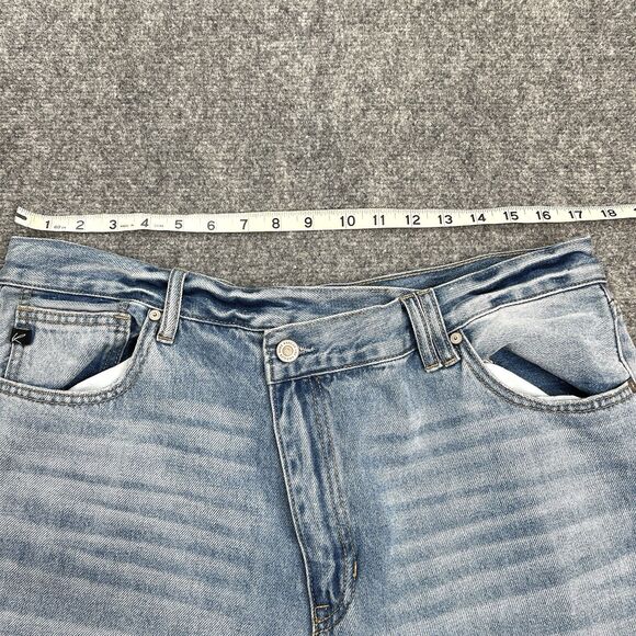 KanCan Jeans Size 15/31 Wanda Ultra High Rise 90s Straight Leg Distressed Cotton - Picture 8 of 10